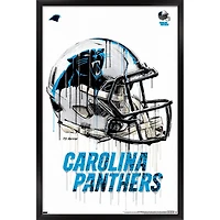 Carolina Panthers 24.25'' x 35.75'' Framed Helmet Poster