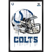 Indianapolis Colts 24.25'' x 35.75'' Framed Helmet Poster