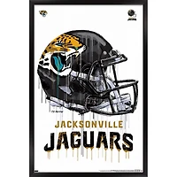 Jacksonville Jaguars 24.25'' x 35.75'' Framed Helmet Poster