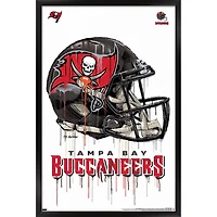 Tampa Bay Buccaneers 24.25'' x 35.75'' Framed Helmet Poster