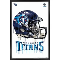 Tennessee Titans 24.25'' x 35.75'' Framed Helmet Poster