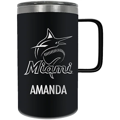 Miami Marlins 18oz. Personalized Hustle Mug