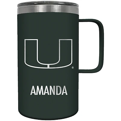 Miami Hurricanes 18oz. Personalized Hustle Mug