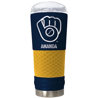 Milwaukee Brewers 24oz. Personalized Team Color Draft Tumbler