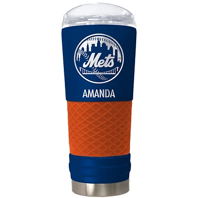 New York Mets 24oz. Personalized Team Color Draft Tumbler