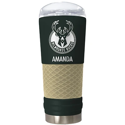 Milwaukee Bucks 24oz. Personalized Team Color Draft Tumbler