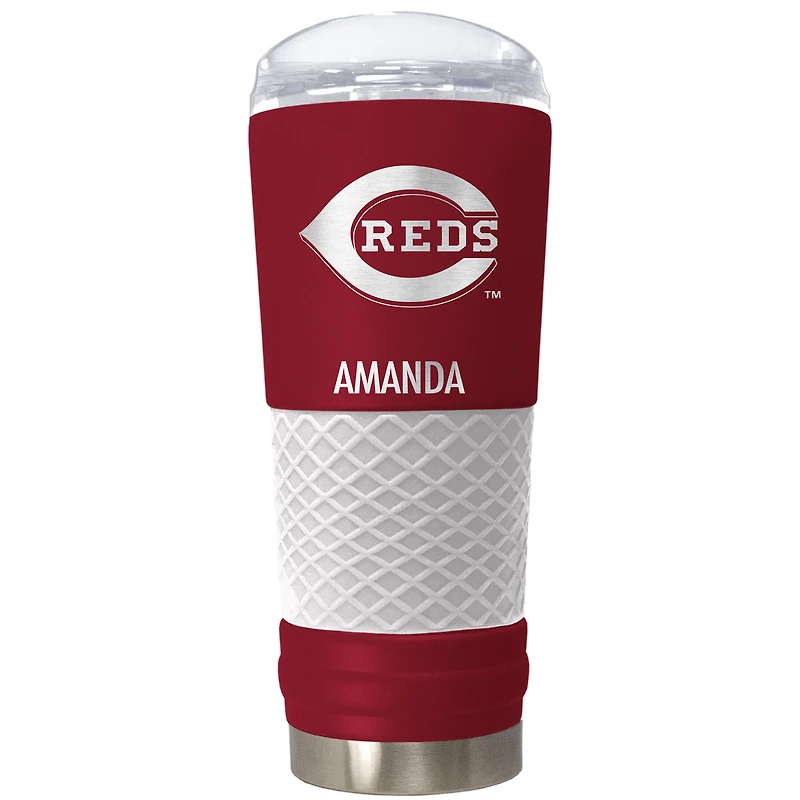 Cincinnati Reds 24oz. Personalized Team Color Draft Tumbler