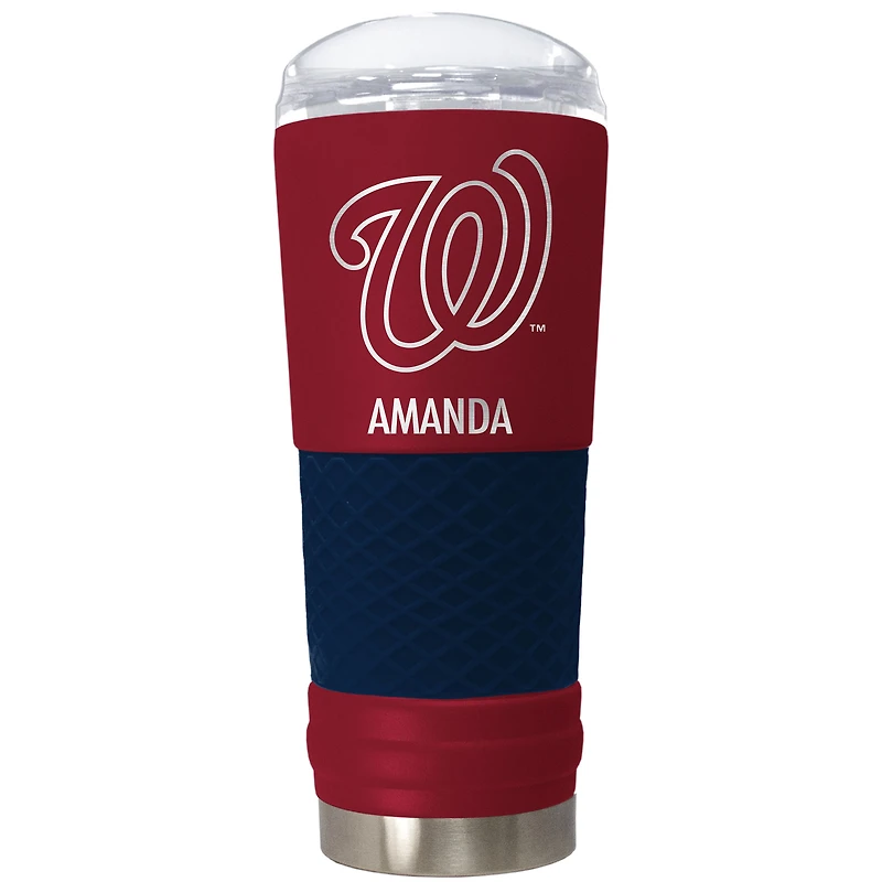 Washington Nationals 24oz. Personalized Team Color Draft Tumbler