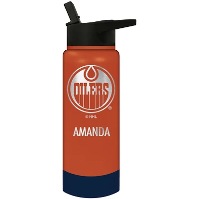 Edmonton Oilers 24oz. Personalized Jr. Thirst Water Bottle