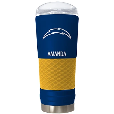 Los Angeles Chargers 24oz. Personalized Team Color Draft Tumbler