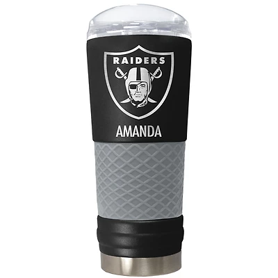 Las Vegas Raiders 24oz. Personalized Team Color Draft Tumbler