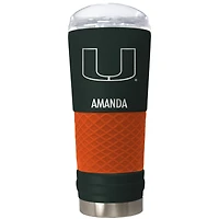 Miami Hurricanes 24oz. Personalized Team Color Draft Tumbler