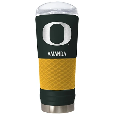 Oregon Ducks 24oz. Personalized Team Color Draft Tumbler