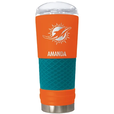 Miami Dolphins 24oz. Personalized Team Color Draft Tumbler
