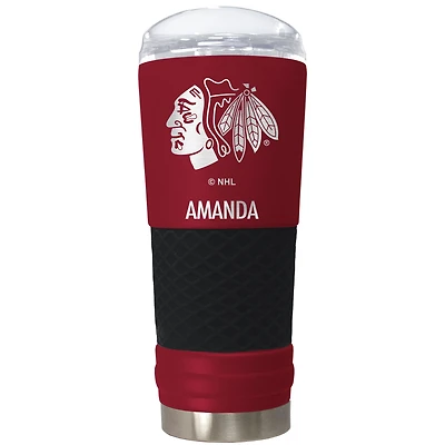 Chicago Blackhawks 24oz. Personalized Team Color Draft Tumbler