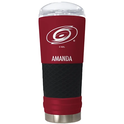 Carolina Hurricanes 24oz. Personalized Team Color Draft Tumbler