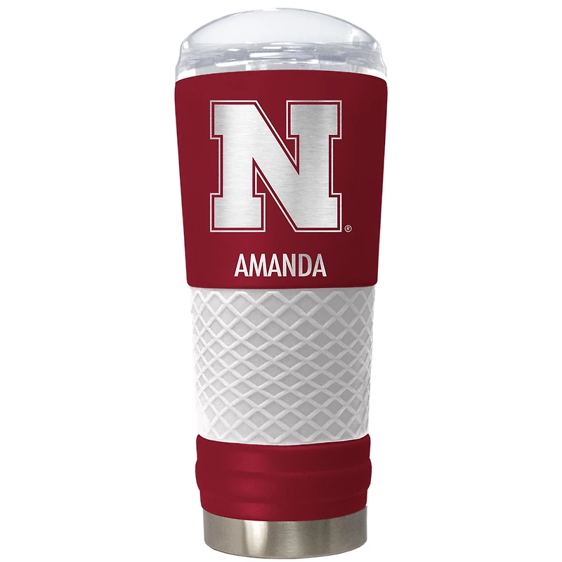 Nebraska Huskers 24oz. Personalized Team Color Draft Tumbler