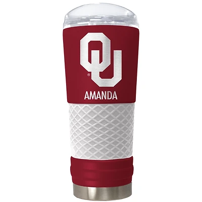 Oklahoma Sooners 24oz. Personalized Team Color Draft Tumbler