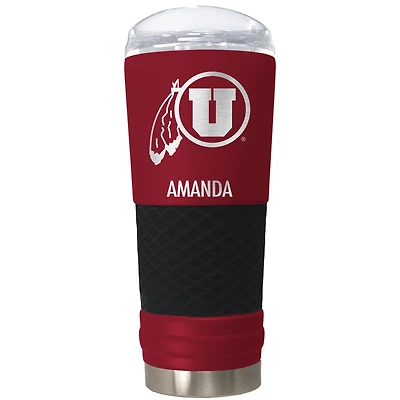 Utah Utes 24oz. Personalized Team Color Draft Tumbler