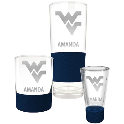 West Virginia Mountaineers 3-Piece Personalized Homegating Drinkware Set