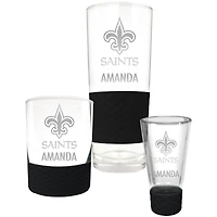New Orleans Saints 3-Piece Personalized Homegating Drinkware Set