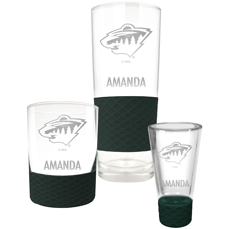 Minnesota Wild 3-Piece Personalized Homegating Drinkware Set