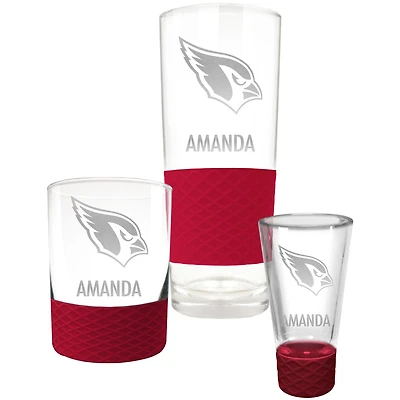 Arizona Cardinals 3-Piece Personalized Homegating Drinkware Set