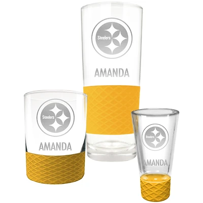 Pittsburgh Steelers 3-Piece Personalized Homegating Drinkware Set