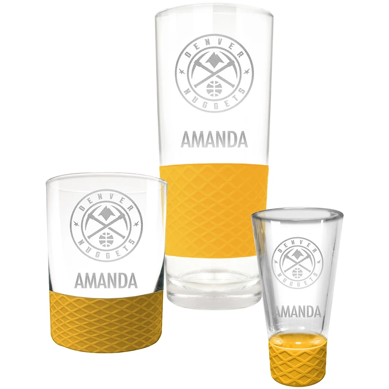 Denver Nuggets 3-Piece Personalized Homegating Drinkware Set
