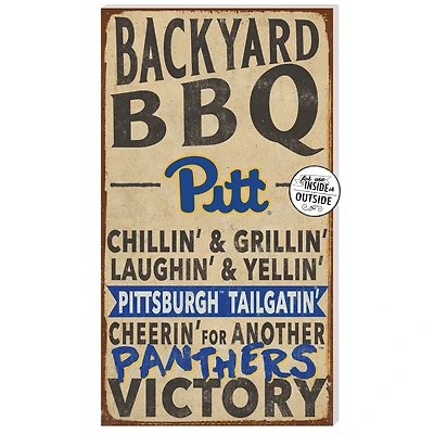 Pitt Panthers 11'' x 20'' Indoor/Outdoor BBQ Sign