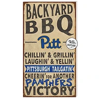 Pitt Panthers 11'' x 20'' Indoor/Outdoor BBQ Sign