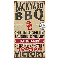 USC Trojans 11'' x 20'' Indoor/Outdoor BBQ Sign