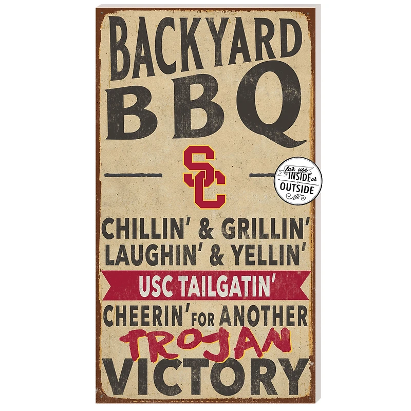 USC Trojans 11'' x 20'' Indoor/Outdoor BBQ Sign