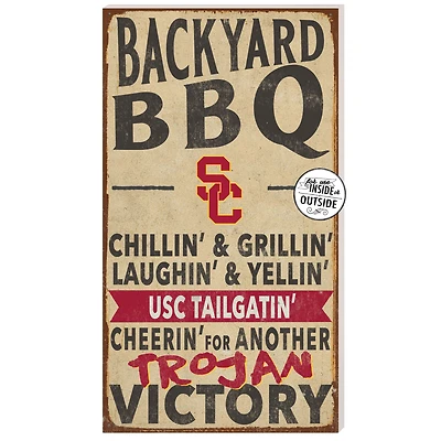 USC Trojans 11'' x 20'' Indoor/Outdoor BBQ Sign