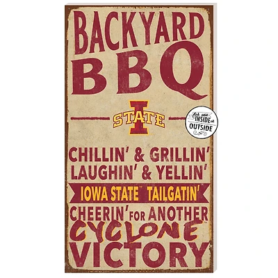 Iowa State Cyclones 11'' x 20'' Indoor/Outdoor BBQ Sign