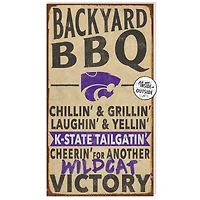 Kansas State Wildcats 11'' x 20'' Indoor/Outdoor BBQ Sign