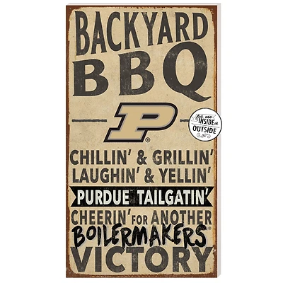 Purdue Boilermakers 11'' x 20'' Indoor/Outdoor BBQ Sign