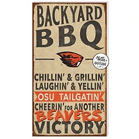 Oregon State Beavers 11'' x 20'' Indoor/Outdoor BBQ Sign