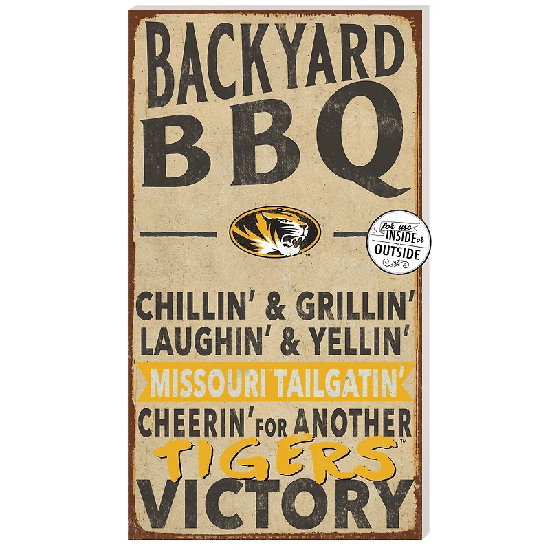 Missouri Tigers 11'' x 20'' Indoor/Outdoor BBQ Sign