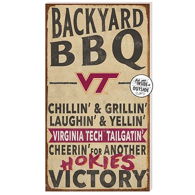 Virginia Tech Hokies 11'' x 20'' Indoor/Outdoor BBQ Sign