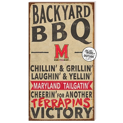 Maryland Terrapins 11'' x 20'' Indoor/Outdoor BBQ Sign