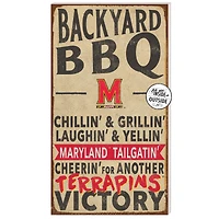 Maryland Terrapins 11'' x 20'' Indoor/Outdoor BBQ Sign