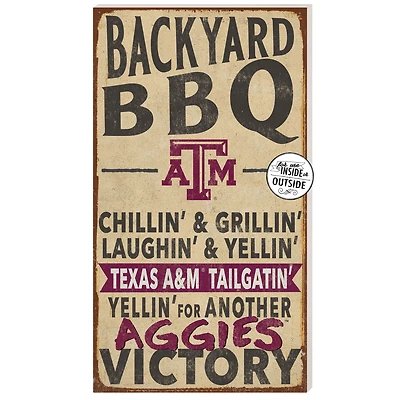 Texas A&M Aggies 11'' x 20'' Indoor/Outdoor BBQ Sign
