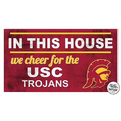 USC Trojans 11'' x 20'' Indoor/Outdoor In This House Sign