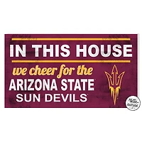 Arizona State Sun Devils 11'' x 20'' Indoor/Outdoor In This House Sign