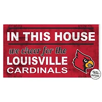 Louisville Cardinals 11'' x 20'' Indoor/Outdoor In This House Sign