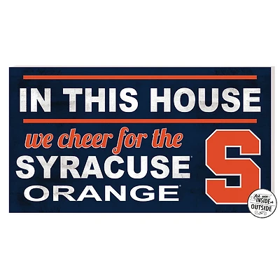 Syracuse Orange 11'' x 20'' Indoor/Outdoor In This House Sign