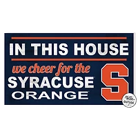Syracuse Orange 11'' x 20'' Indoor/Outdoor In This House Sign