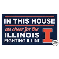 Illinois Fighting Illini 11'' x 20'' Indoor/Outdoor In This House Sign