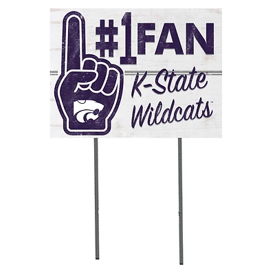 Kansas State Wildcats 18'' x 24'' #1 Fan Yard Sign